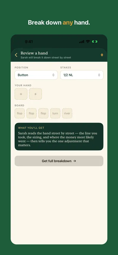 Poker Coach screenshot 2 of 3